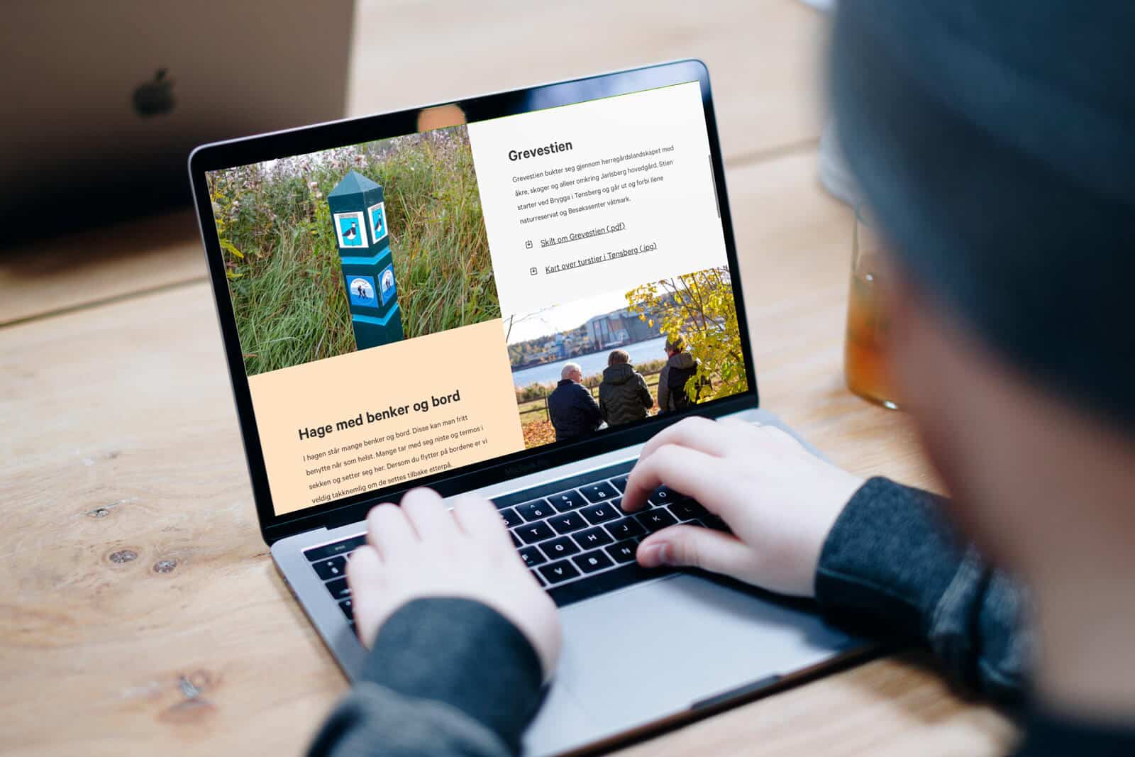 Bilde av en person som besøker hjemmesiden til ilene.no